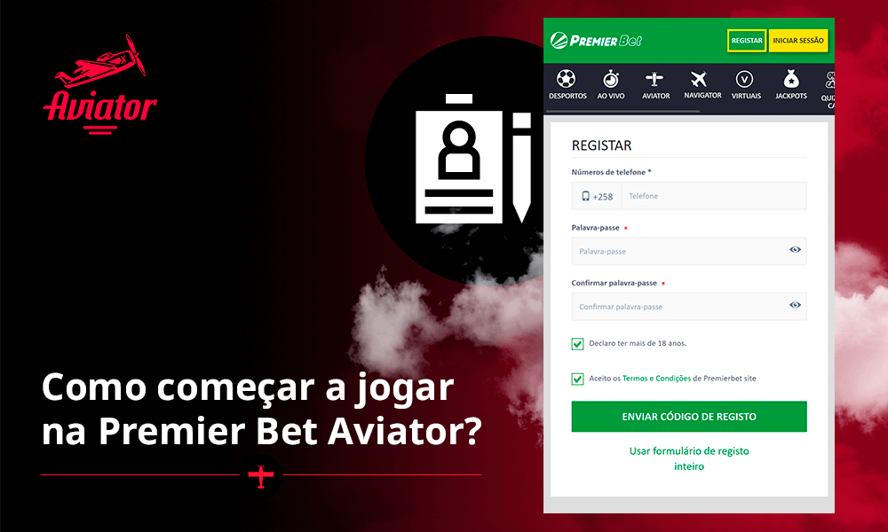 Como começar a jogar na Premier Bet Aviator?